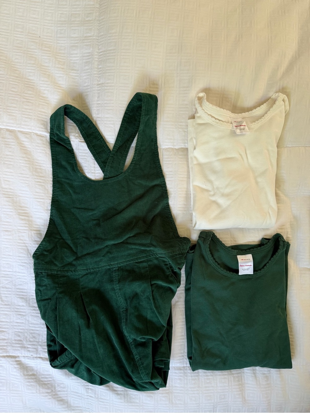 Hanna Andersson Corduroy Jumpsuit and Long Sleeve Bundle